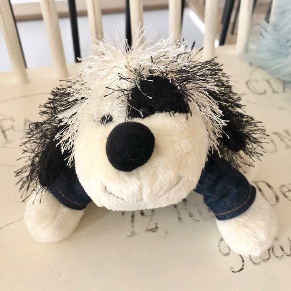 Webkinz Black & White Cheeky Dog Ganz Stuffed Toy, Good Condition - Picture 1 of 12